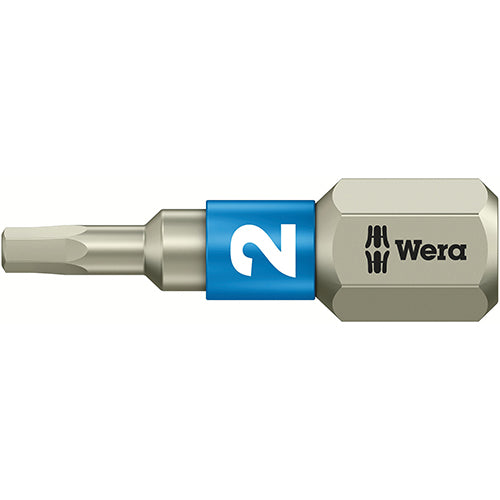 Wera 05071071001 3840/1 TS Bit Hex 2/25 Stainless Torsion