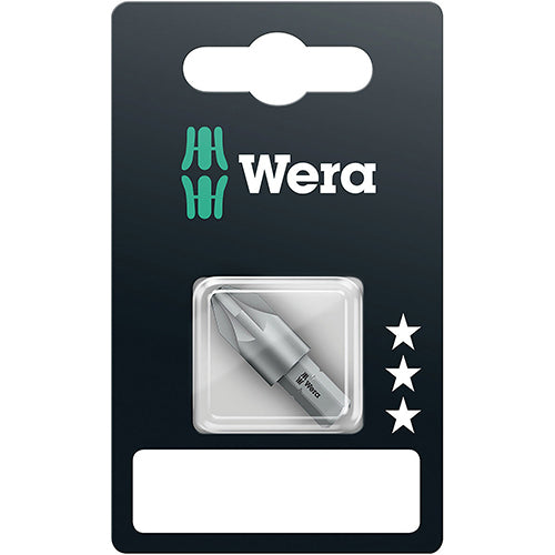 Wera 05073380001 855/1Z SB Bit Pozidriv 4 Extra Tough Carded 2 Pack