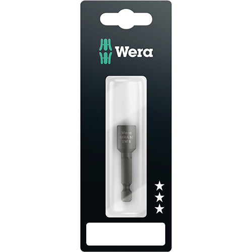Wera 05073503001 869/4M SB Mag Nutsetter 8mm/50mm Carded