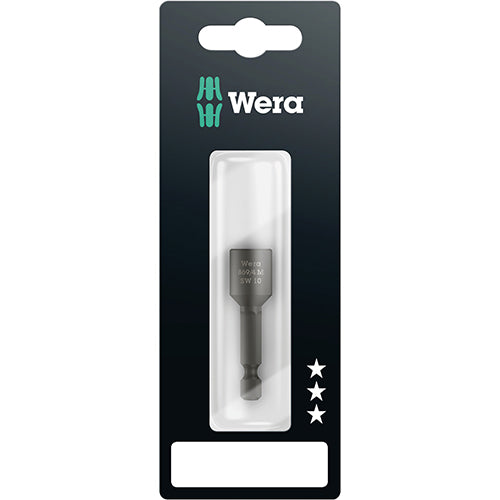 Wera 05073505001 869/4M SB Mag Nutsetter 10mm/50mm Carded