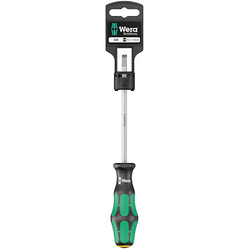 Wera 05100044001 335 SB Screwdriver Slotted 1.0/5.5/125 Kraftform Plus Hangered