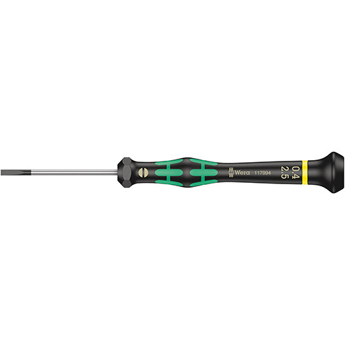 Wera 05117994001 2035 Screwdriver 0.40/2.5/50 Kraftform Micro