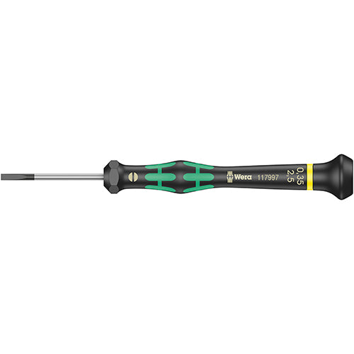 Wera 05117997001 2035 Kraftform Micro Screwdriver Slotted 0.35/2.5/40