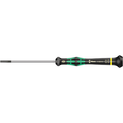 Wera 05118010001 2035 Screwdriver 0.50/3.0/80 Kraftform Micro