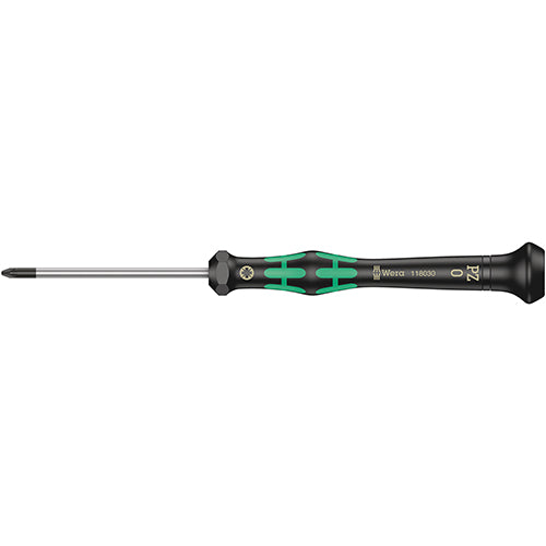 Wera 05118030001 2055 Screwdriver Pozidriv 0/60 Kraftform Micro