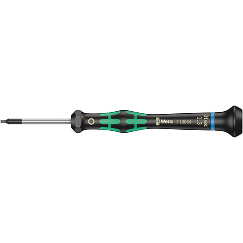 Wera 05118064001 2054 Screwdriver Hex 1.3/40 Kraftform Micro