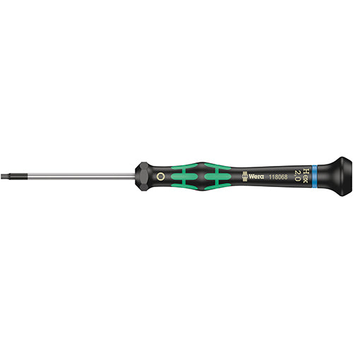 Wera 05118068001 2054 Screwdriver Hex 2.0/60 Kraftform Micro