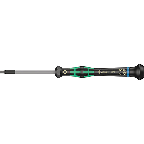 Wera 05118070001 2054 Screwdriver Hex 2.5/60 Kraftform Micro