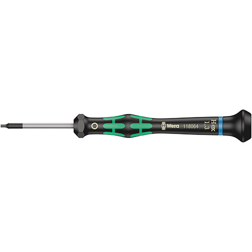 Wera 05118074001 2054 Screwdriver Hex 0.05"/40 Kraftform Micro