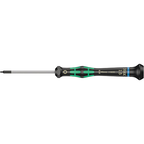 Wera 05118090001 2052 Screwdriver Ballend Hex 1.5/60 Kraftform Micro