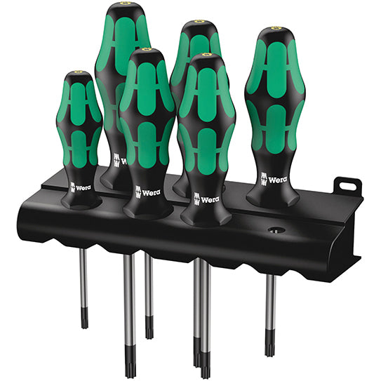 Wera 05138250001 367/6 BO Screwdriver Set Torx Security Kraftform Plus 6pc