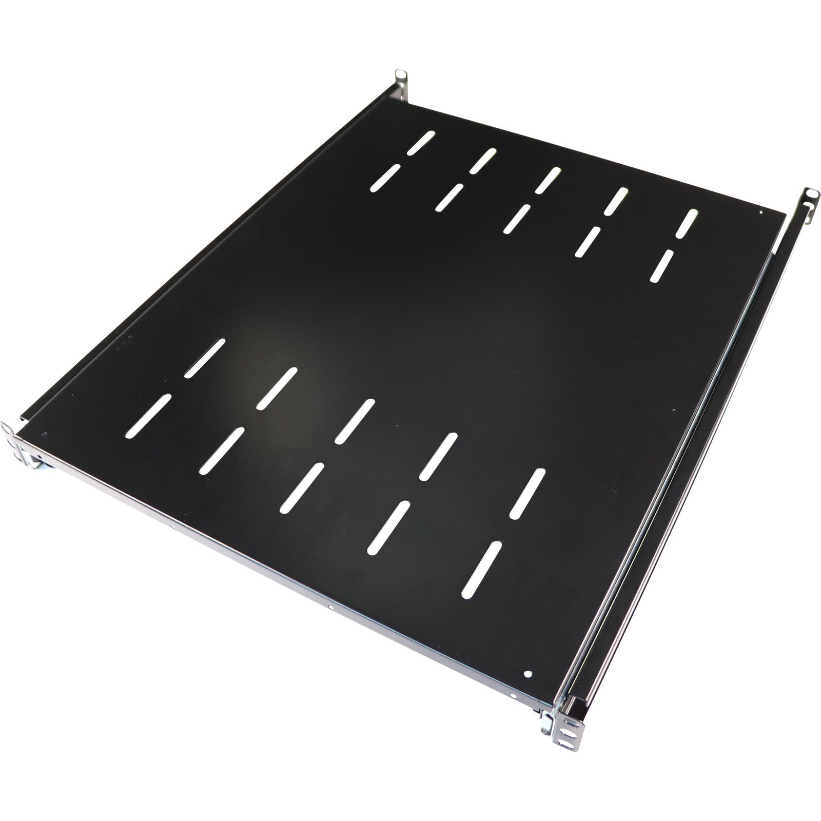 Sliding Shelf 563mm Deep (Mounting Depth: 605mm-855mm) Black