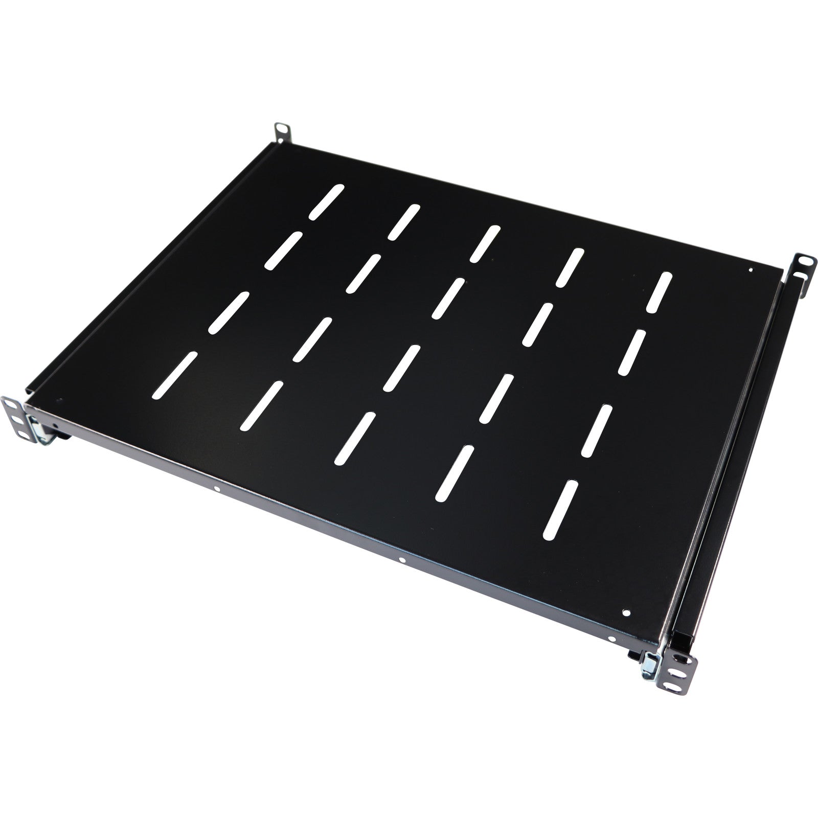 Sliding Shelf 350mm Deep (Mounting Depth: 375mm-660mm) Black