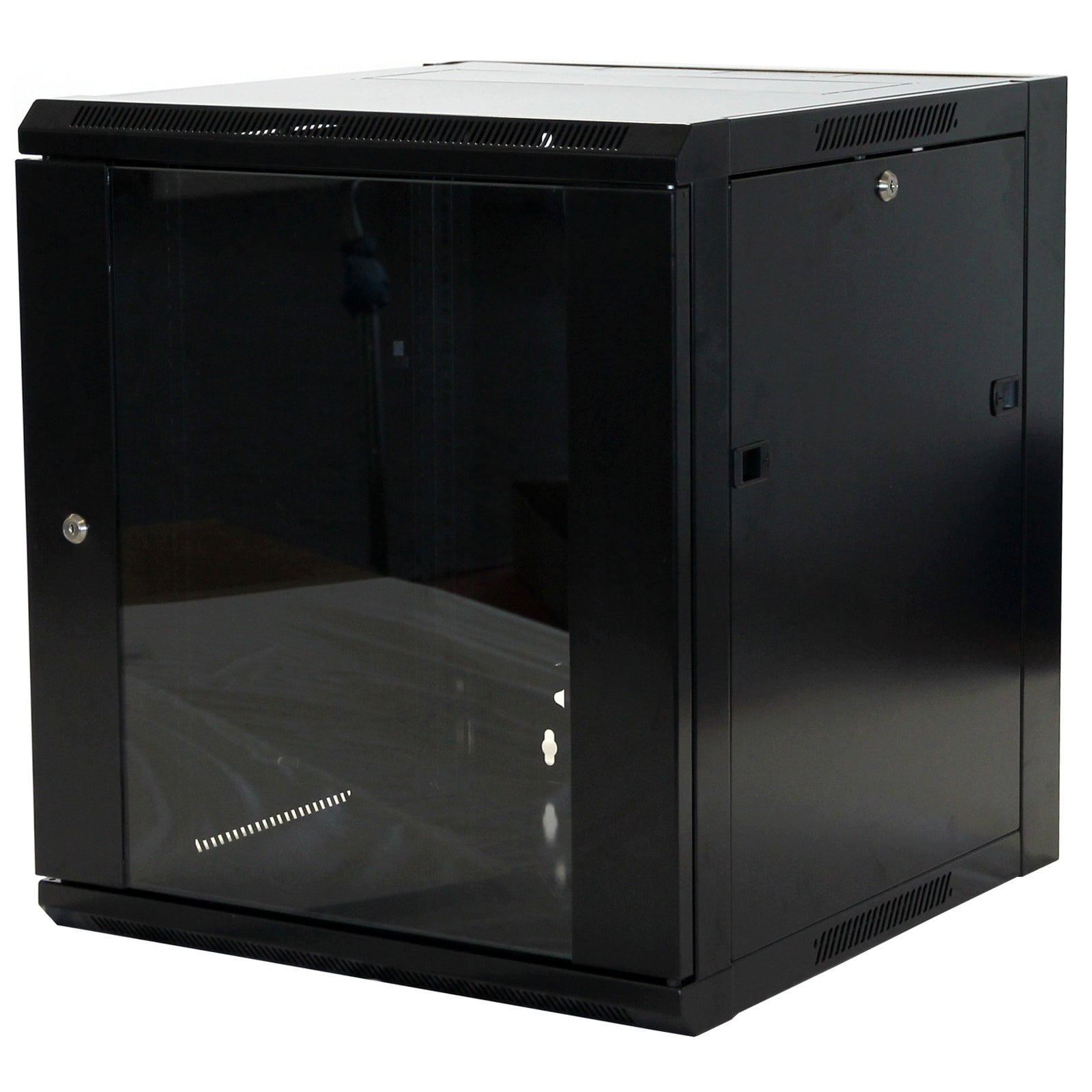 15U 600mm Deep Premium Wall Box Black