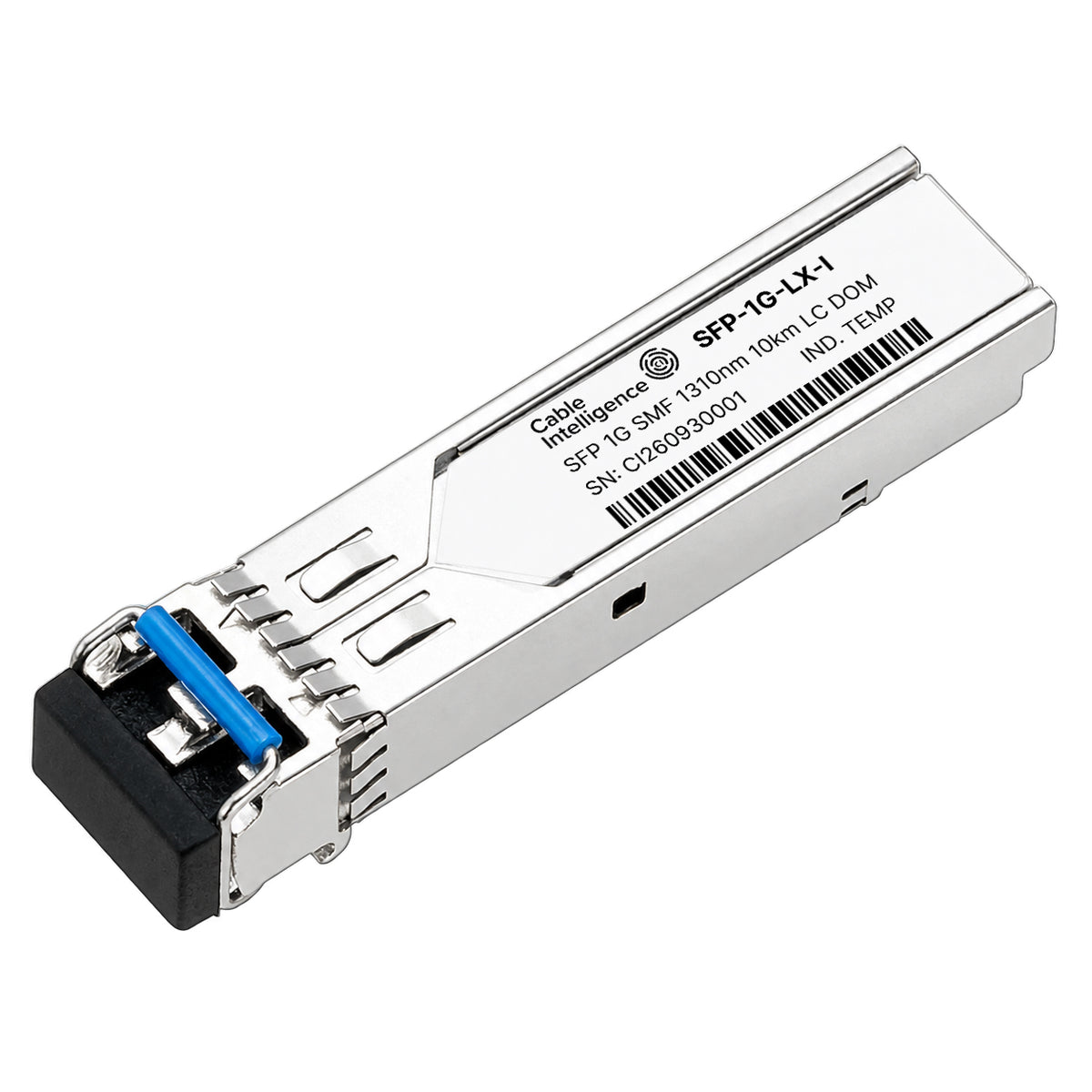 Compatible 1000BASE-LX/LH SFP 1310nm 10km SMF DOM LC/UPC Duplex Industrial Temperature Optical Transceiver Module