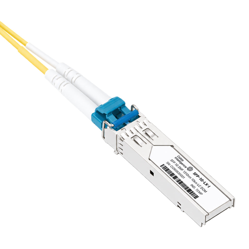 Compatible 1000BASE-LX/LH SFP 1310nm 10km SMF DOM LC/UPC Duplex Industrial Temperature Optical Transceiver Module