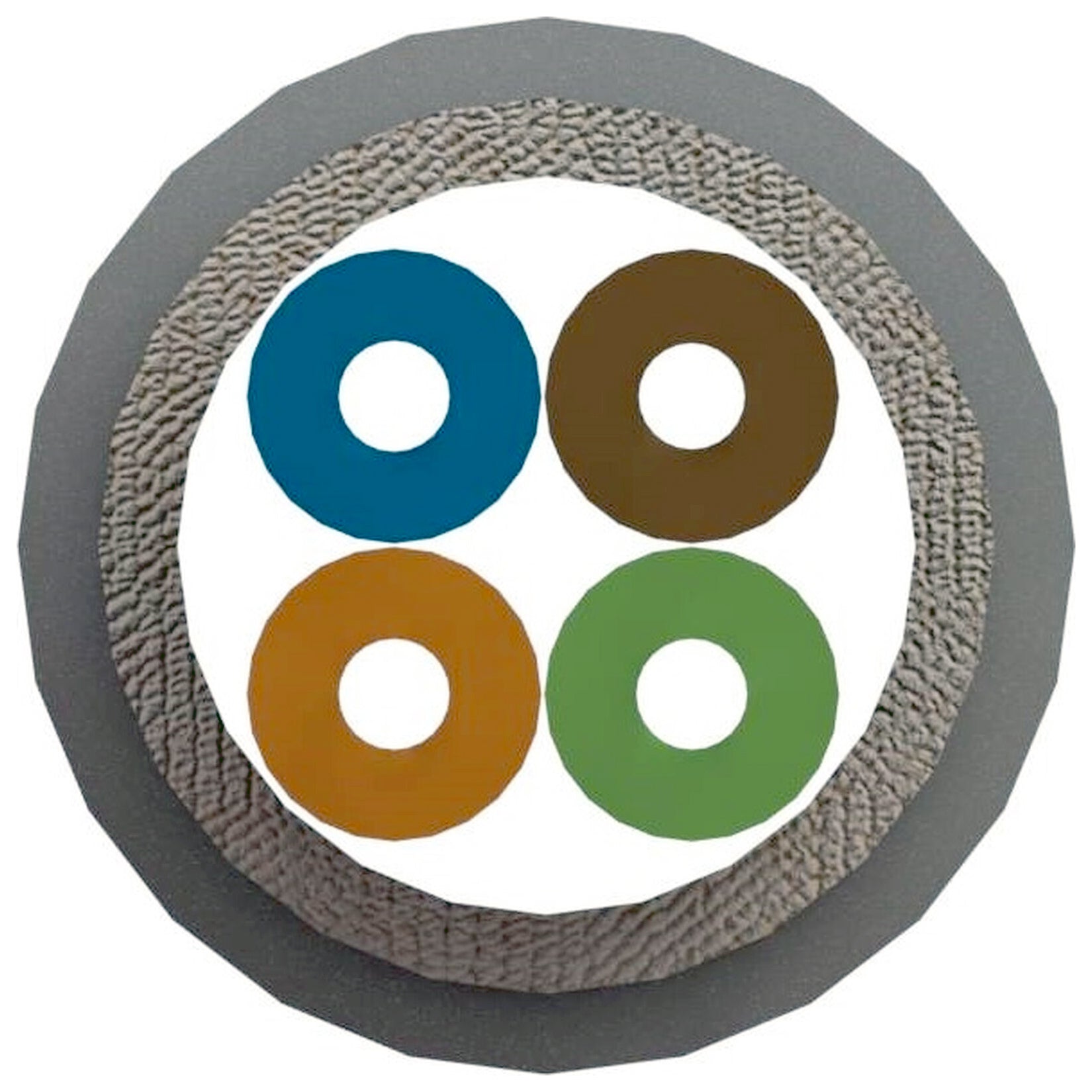 Excel OS2 Singlemode 9/125 FTTx Tight Buffered 250 μm Cca-s1b,d1,a1 Fibre Optic Drop Cable White (Per Metre)