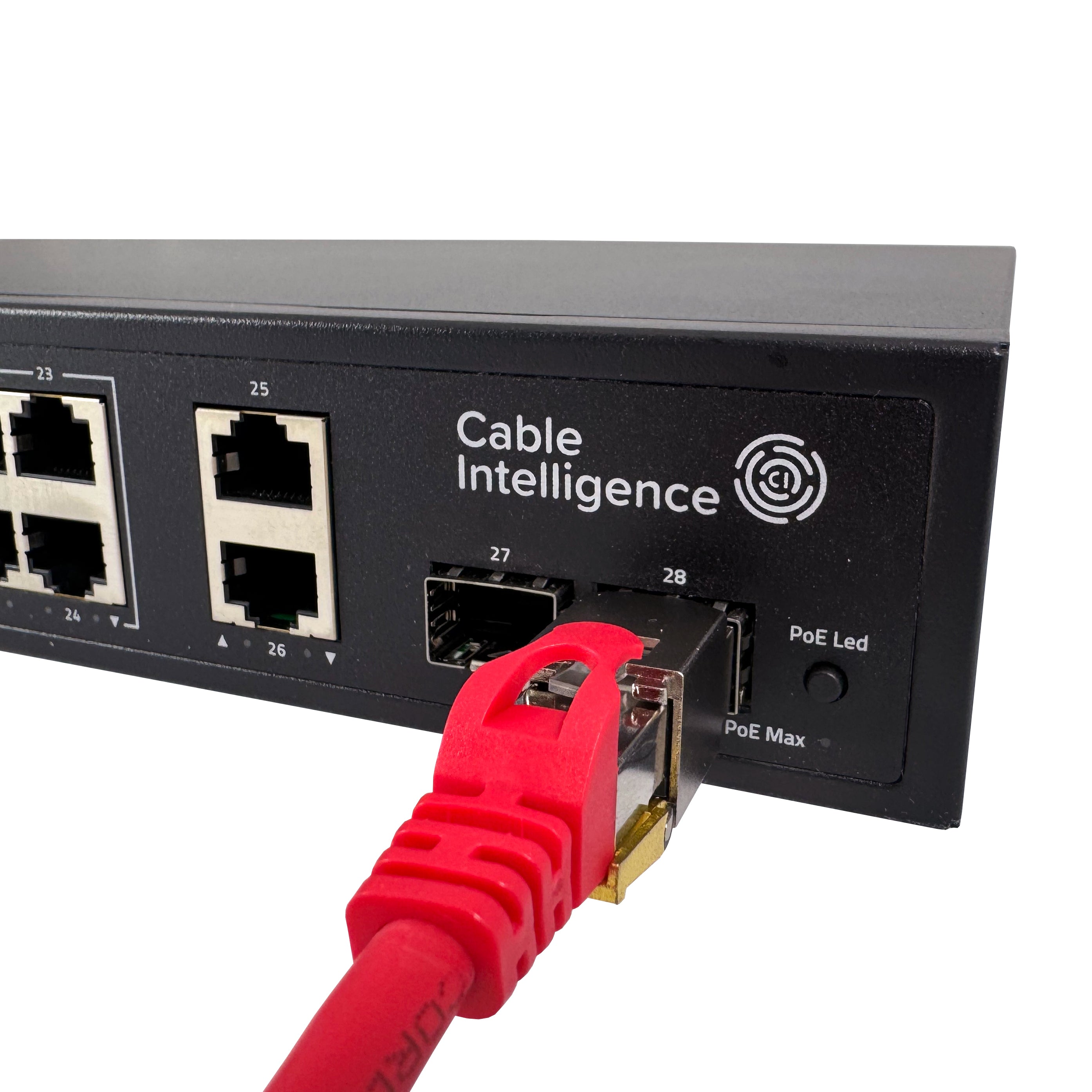 Cable Intelligence 24 Port Gigabit Intelligent PoE+ Switch With 2 x 1G SFP Ports