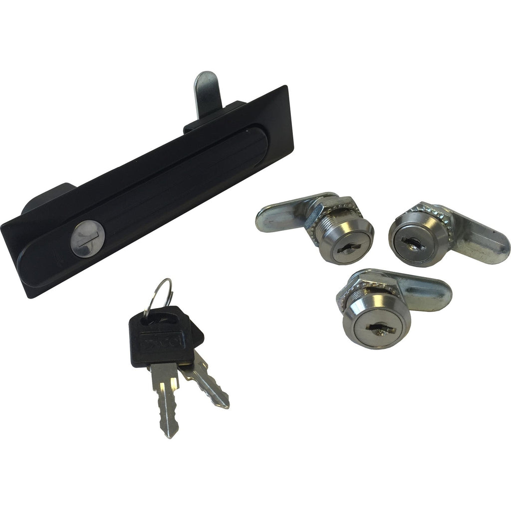 Data Rack Lock Barrels Unique Lock Set (1 Handle and 3 Barrels) For Comms Racks