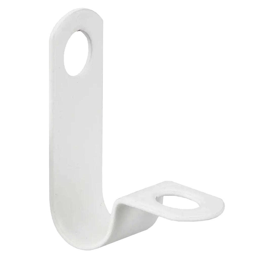 Fire Rated 7.3-7.8mm Single Cable P Clip White - Pack of 50
