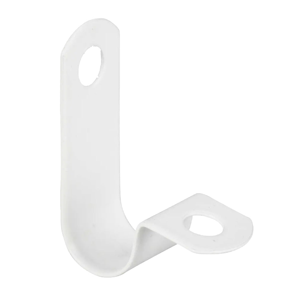 Fire Rated 8.7-9.0mm Single Cable P Clip White - Pack of 50
