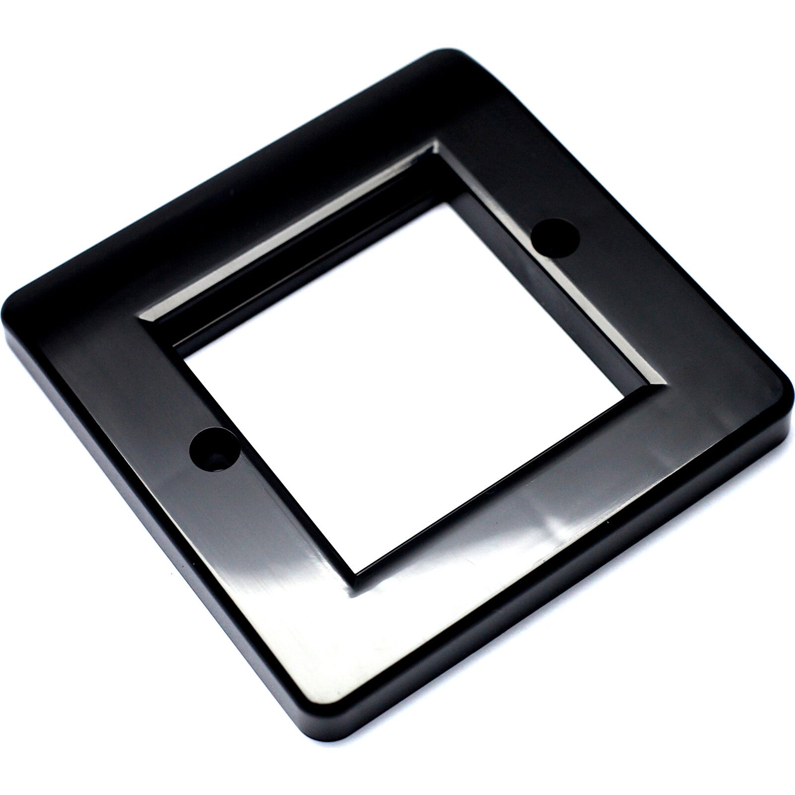 Single Gang Office Style Faceplate Black