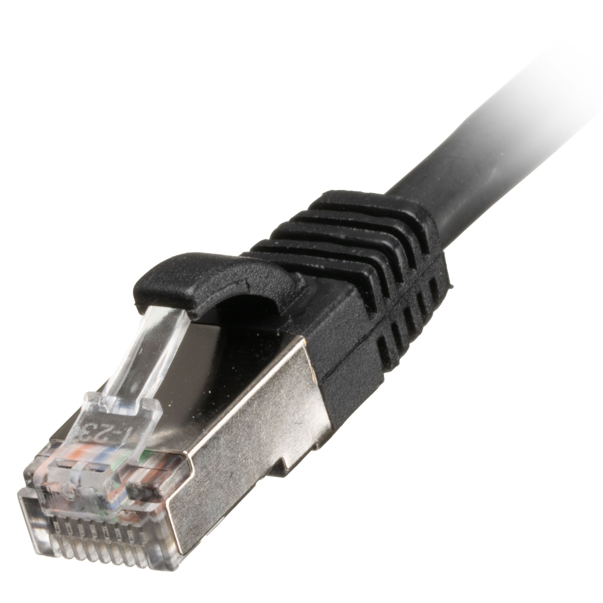 Black Cat6a S/FTP LSZH Patch Lead