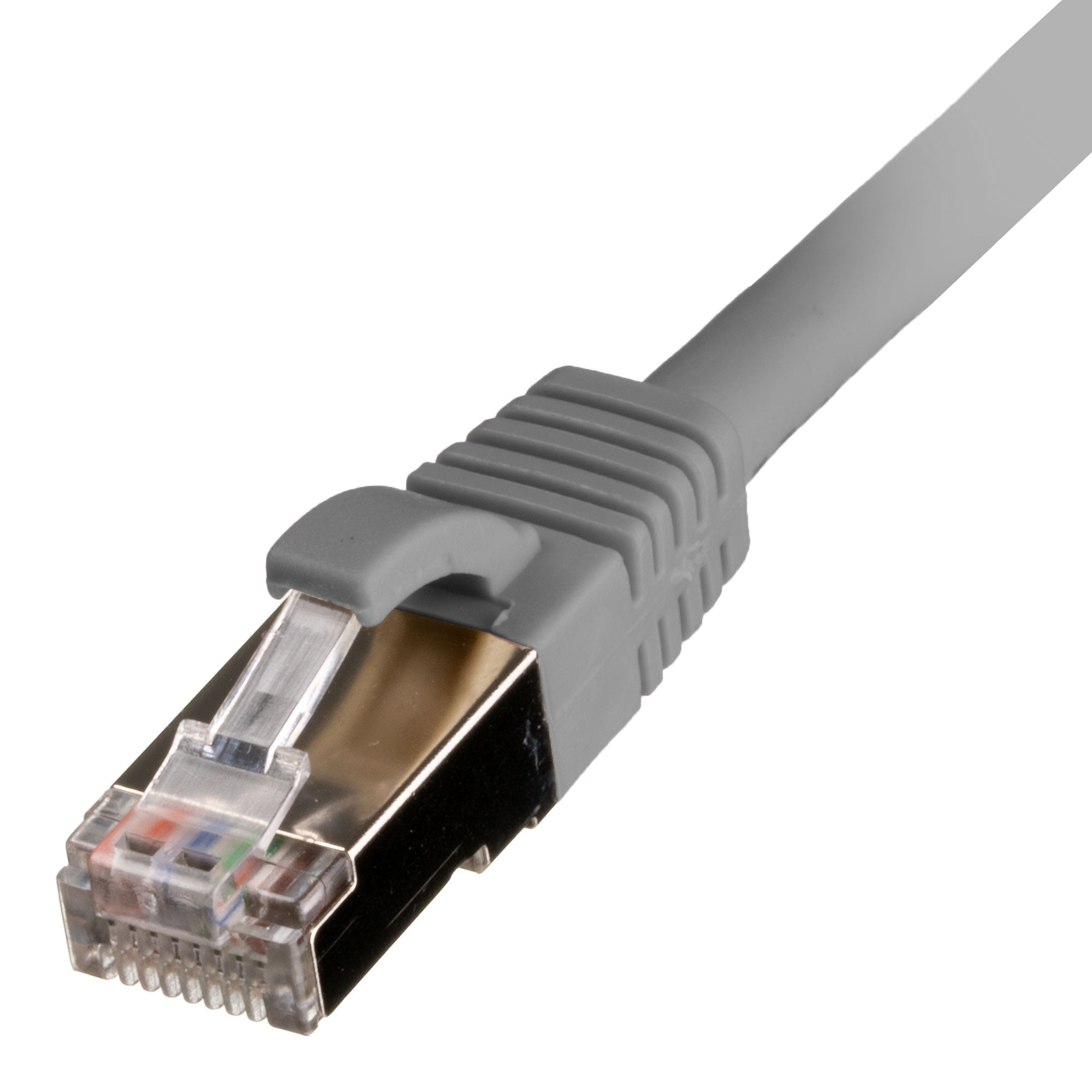 Grey Cat6a S/FTP LSZH Patch Lead