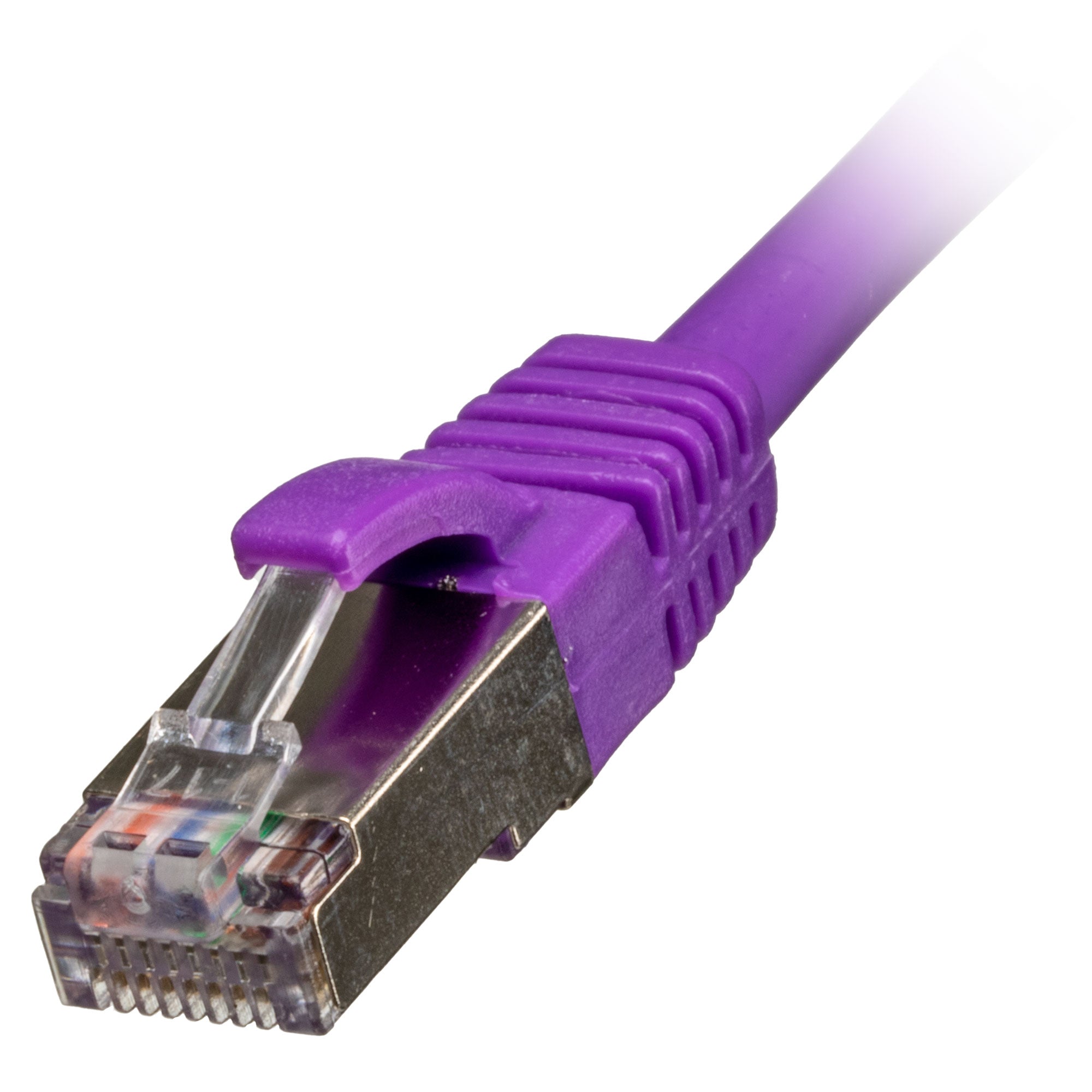 Violet Cat6a S/FTP LSZH Patch Lead