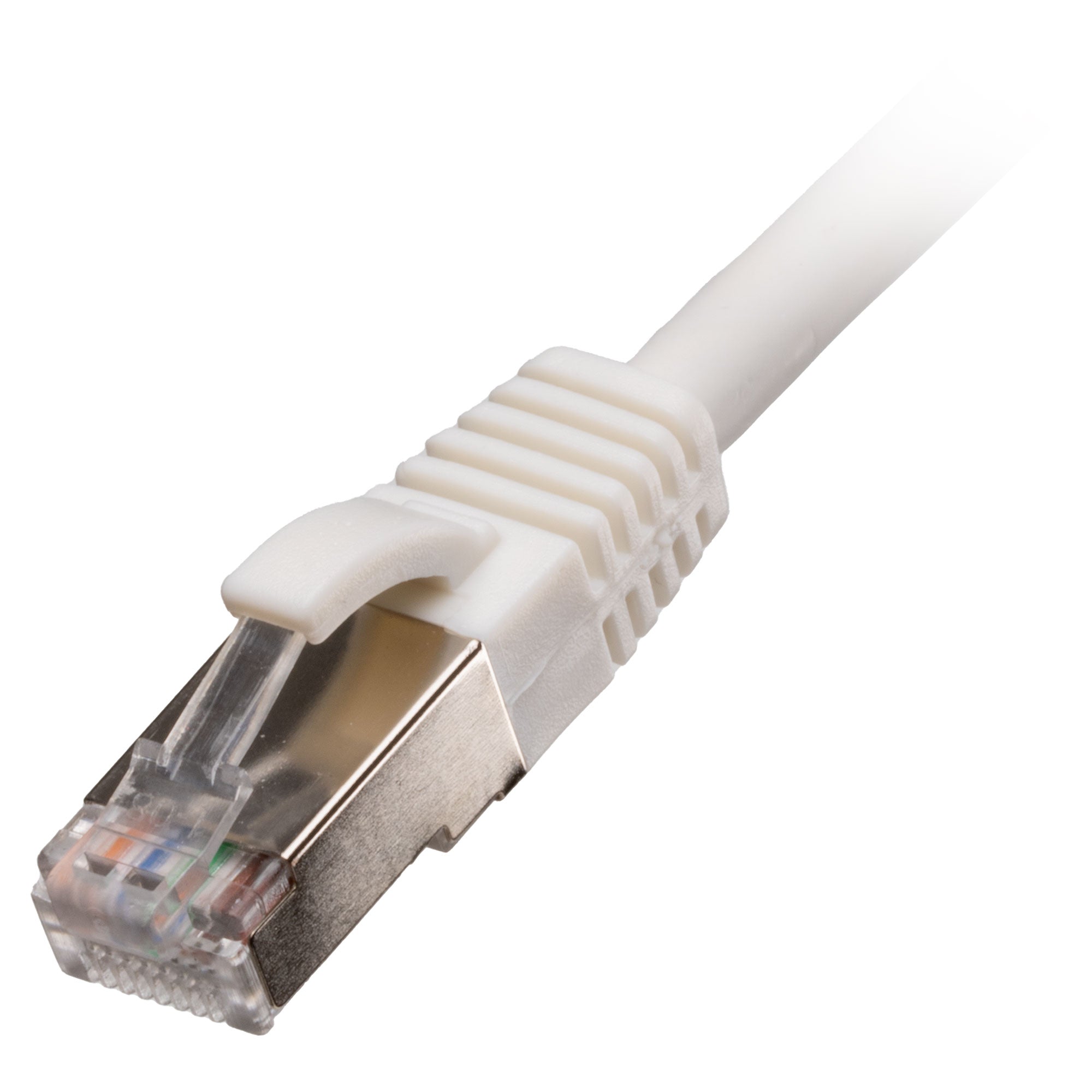 White Cat6a S/FTP LSZH Patch Lead