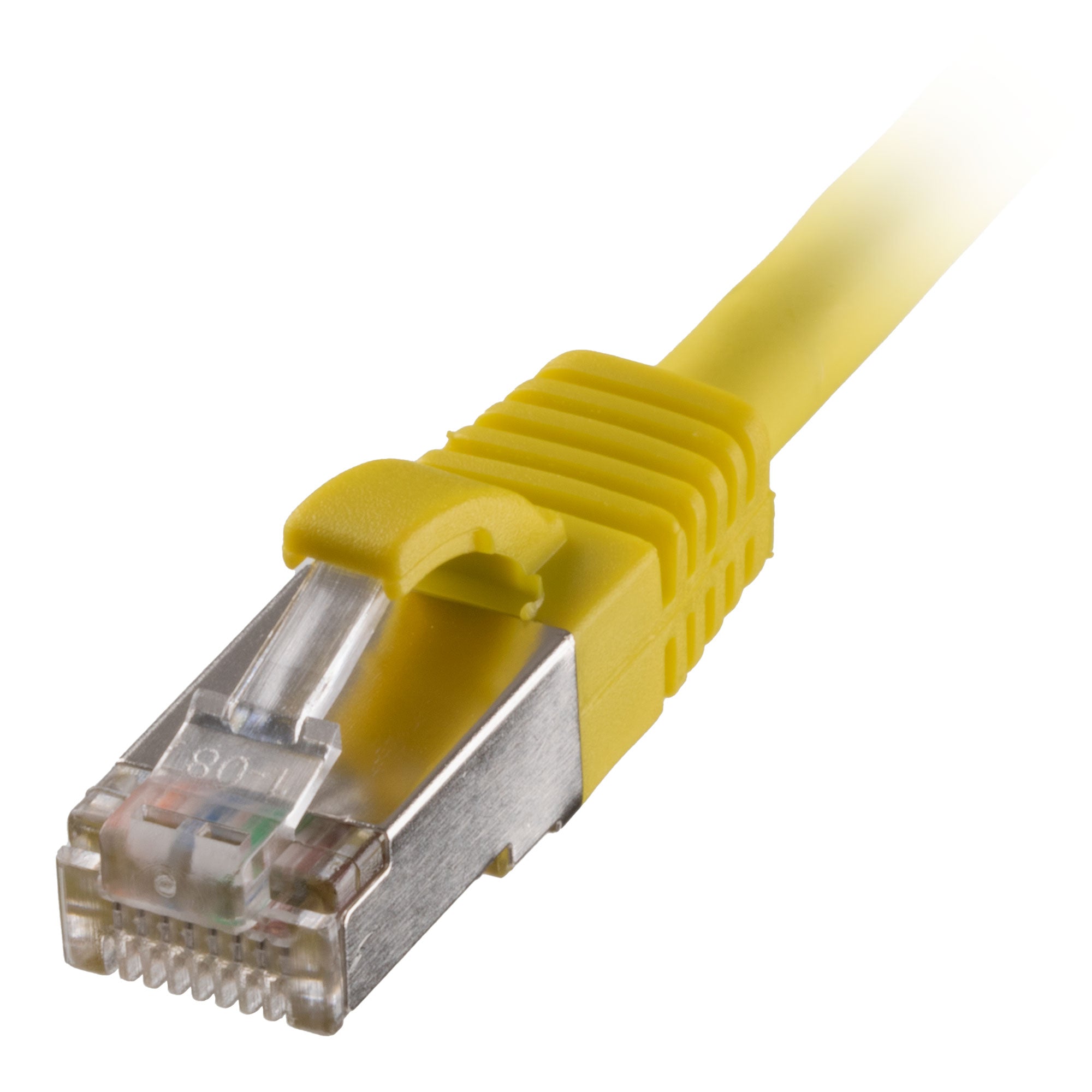 Yellow Cat6a S/FTP LSZH Patch Lead