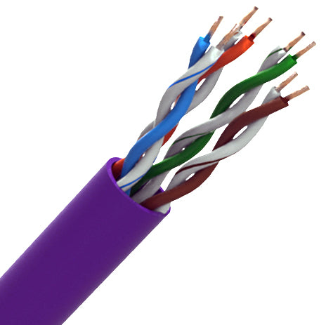 Violet CQR Professional Cat5e UTP LSZH Eca Solid Copper Cable 305m