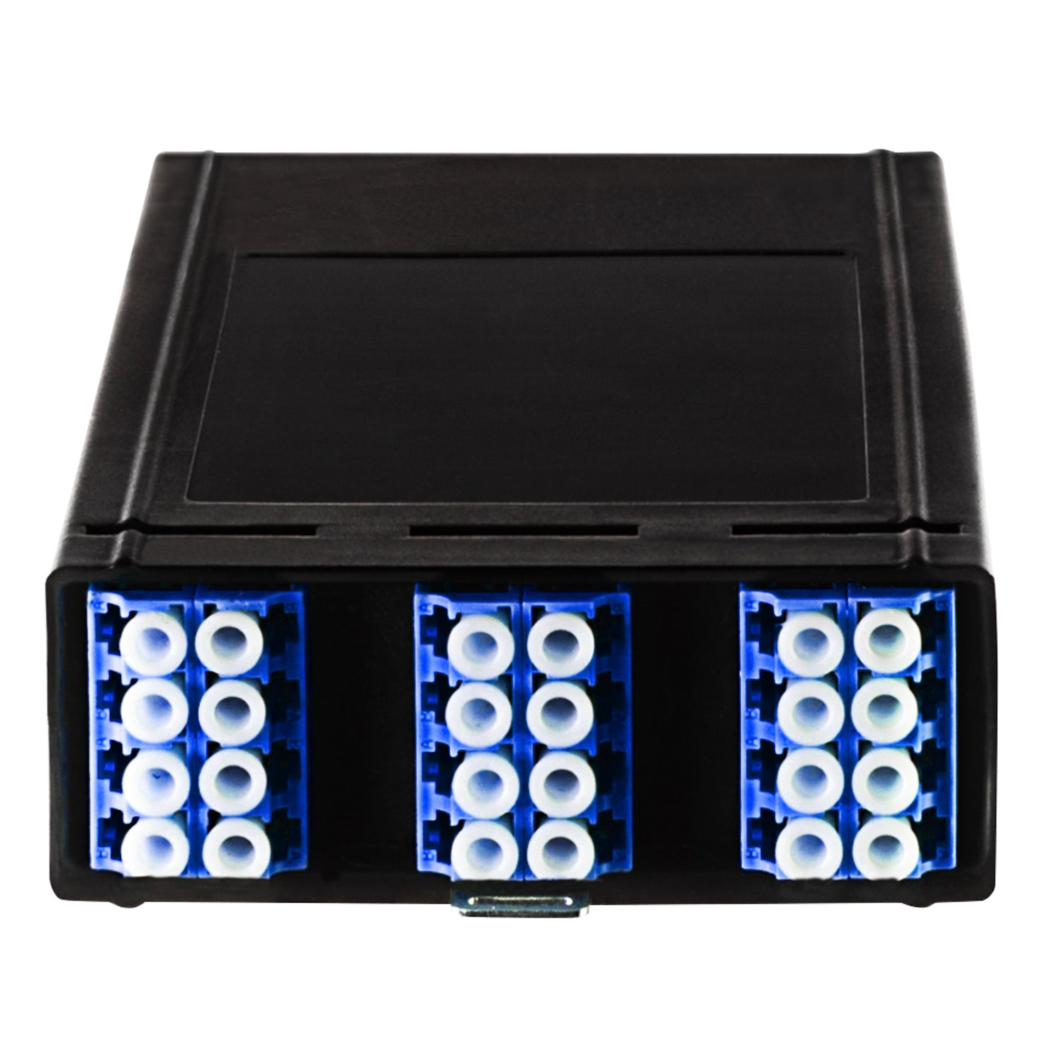 24-Fibre LC OS2 Cassette Fully Populated With 2 x MTP Adaptors & Arrays