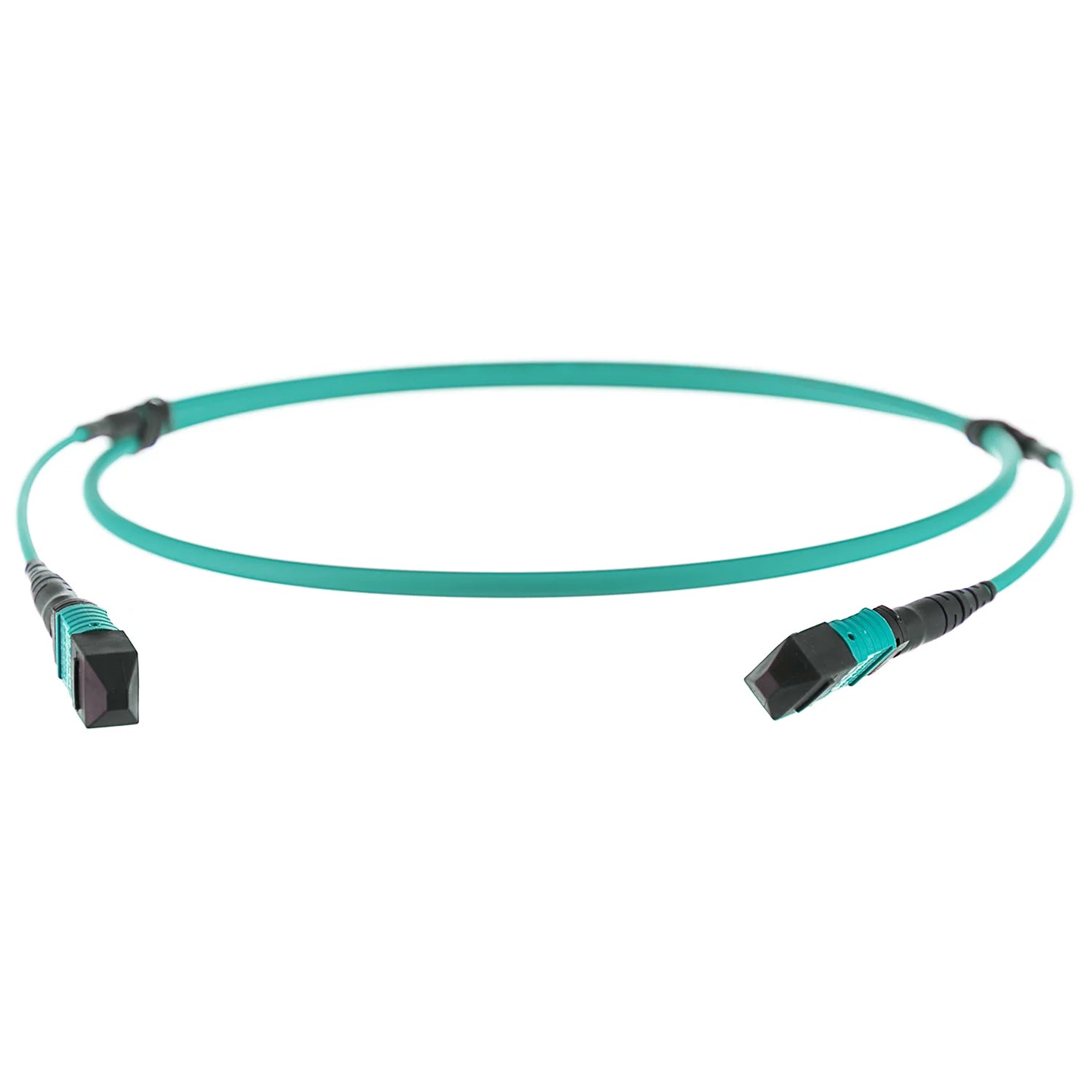 UK Made 12 Fibre OM4 Multimode Cca,s1b,d0,a1 MTP Elite Trunk Cable Female-Female Aqua