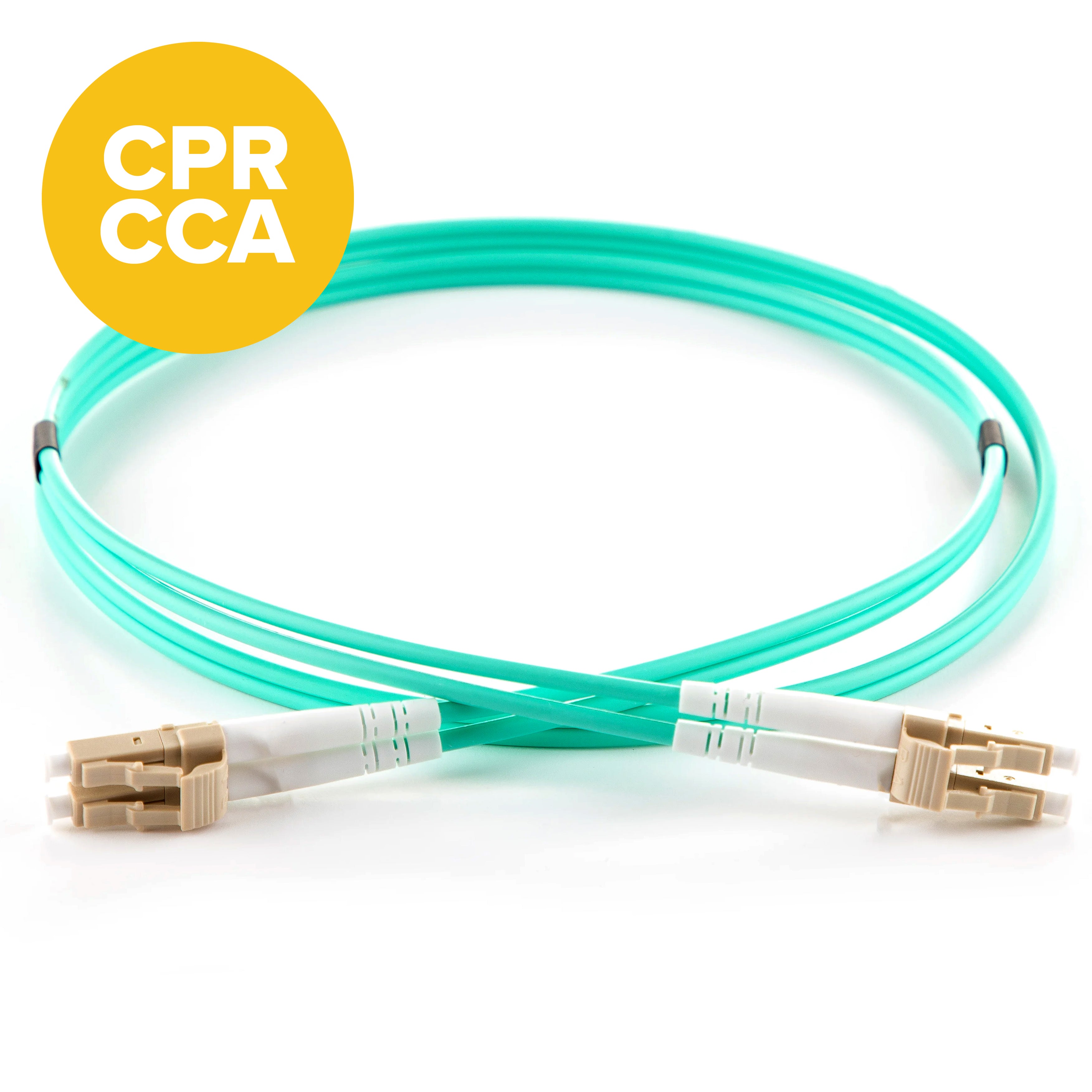 OM4 Multimode 50/125 Duplex LC-LC Cca-s1a,d0,a1 Fibre Optic Patch Lead