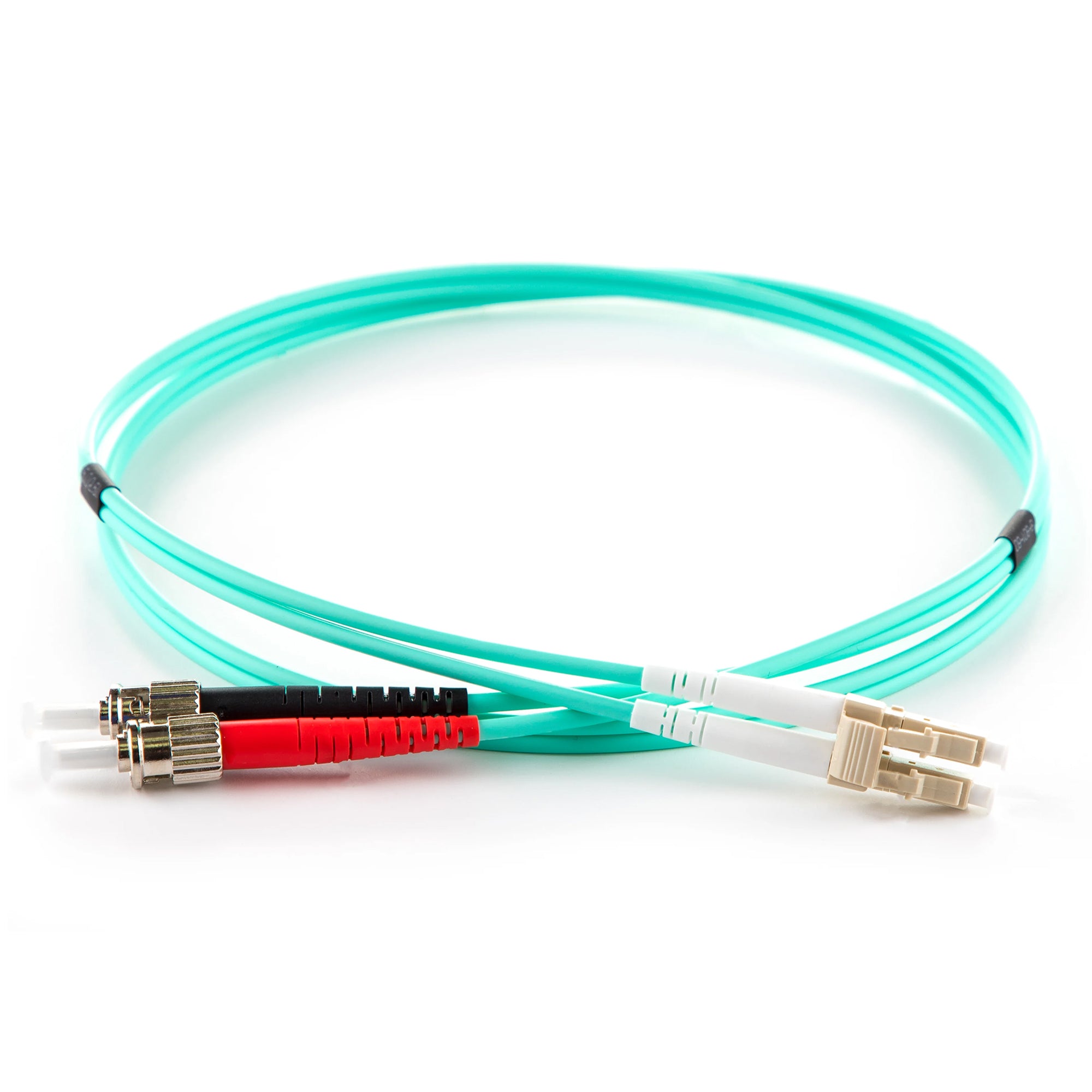 OM4 50/125 Multimode Duplex LC-ST LSZH Fibre Patch Lead