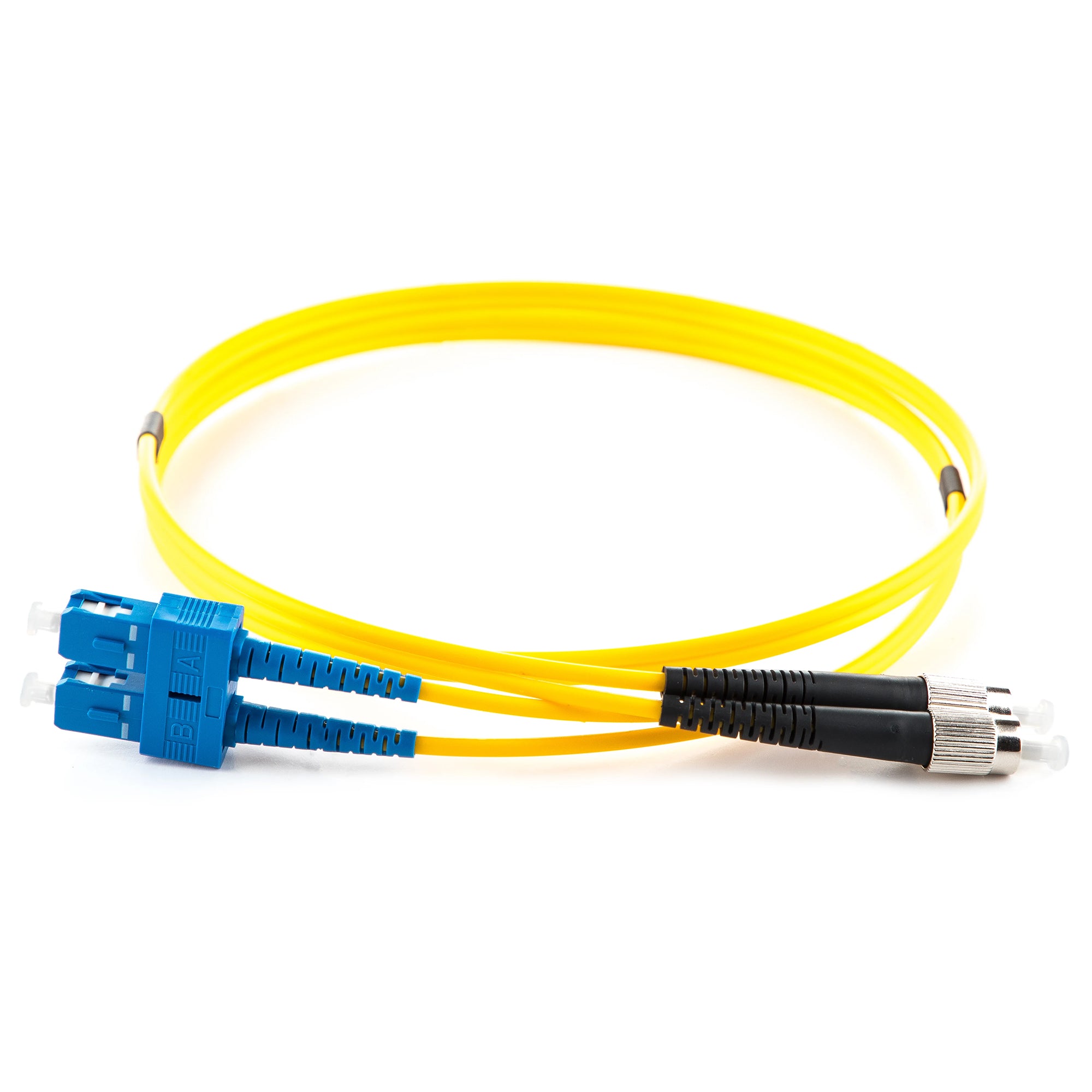 OS2 9/125 Singlemode Duplex SC-FC LSZH Fibre Patch Lead