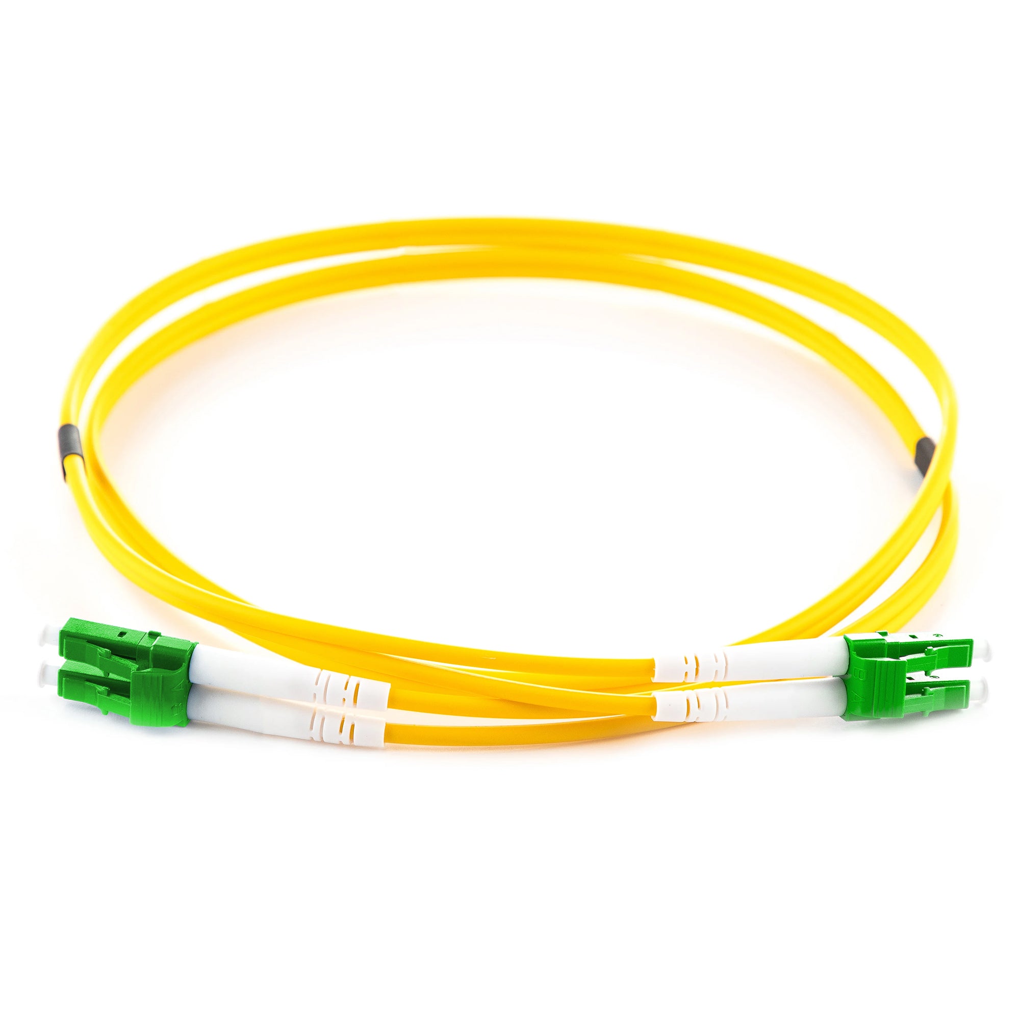 OS2 9/125 Singlemode Duplex LC/APC-LC/APC LSZH Fibre Patch Lead