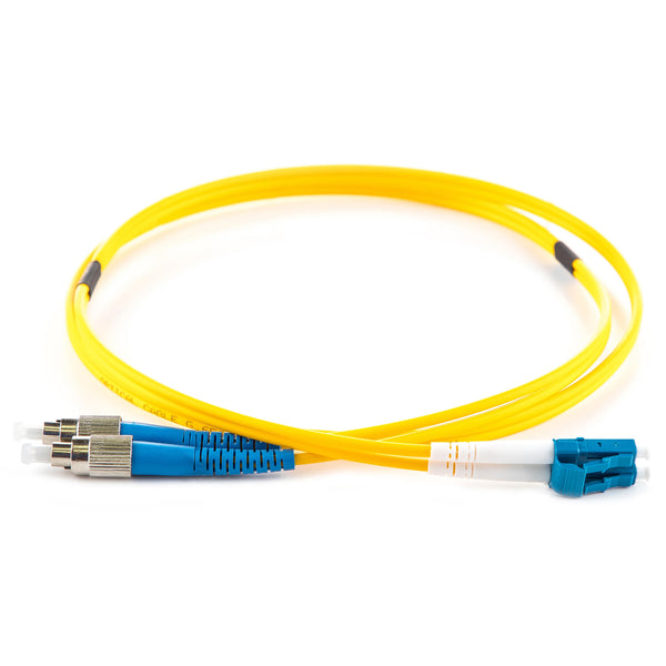 OS2 9/125 Singlemode Duplex LC-FC LSZH Fibre Patch Lead