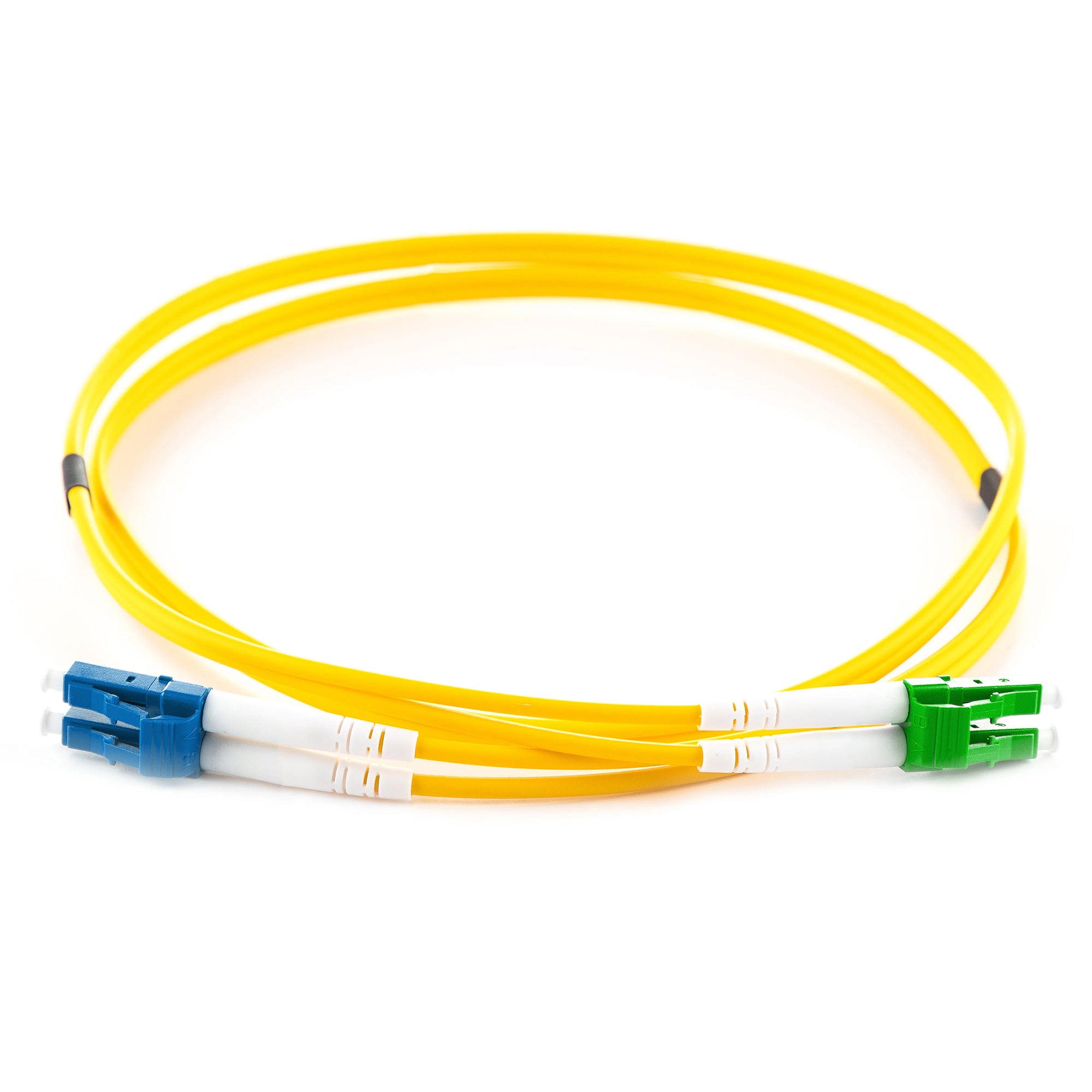 OS2 9/125 Singlemode Duplex LC-LC/APC LSZH Fibre Patch Lead