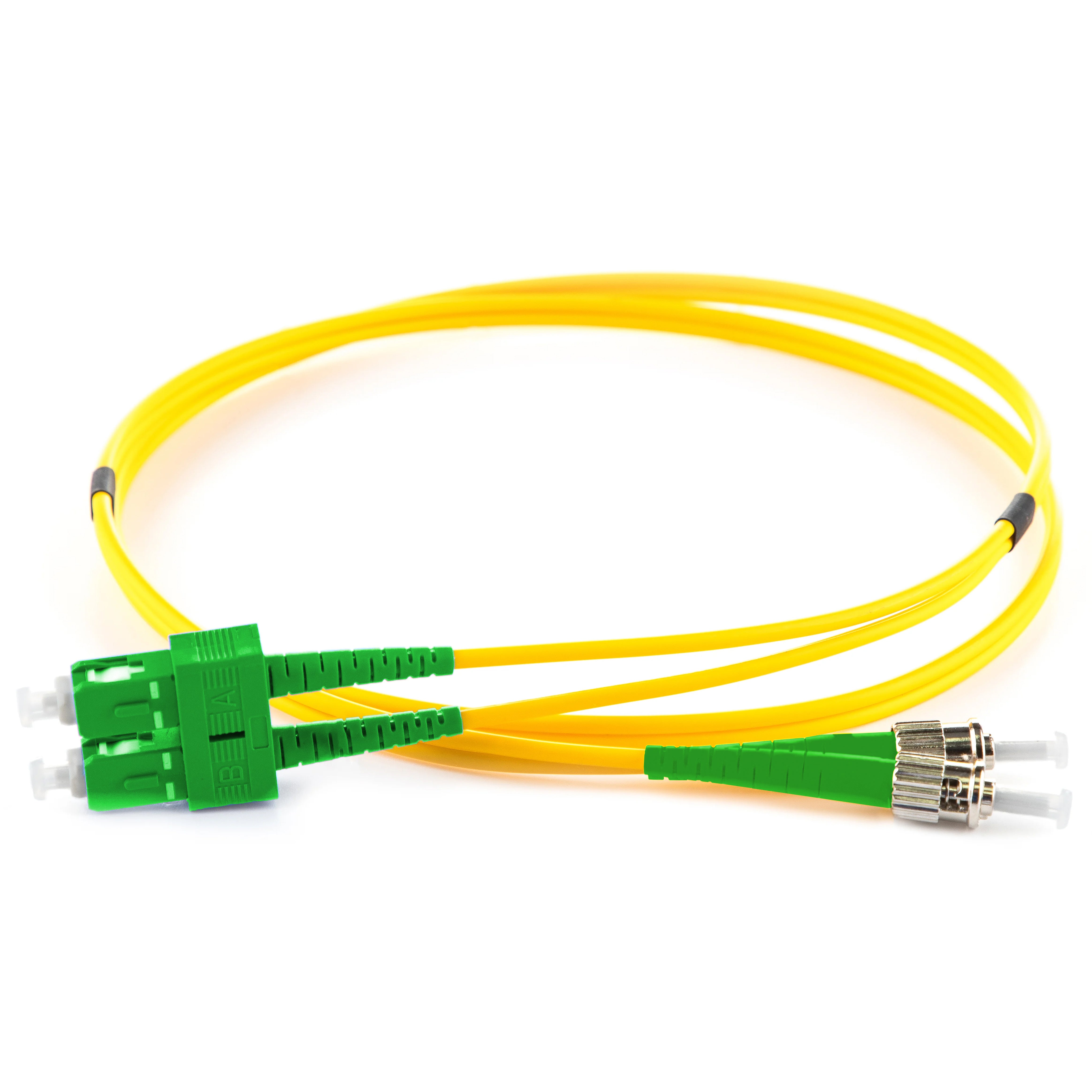 OS2 9/125 Singlemode Duplex SC/APC-ST/APC LSZH Fibre Patch Lead