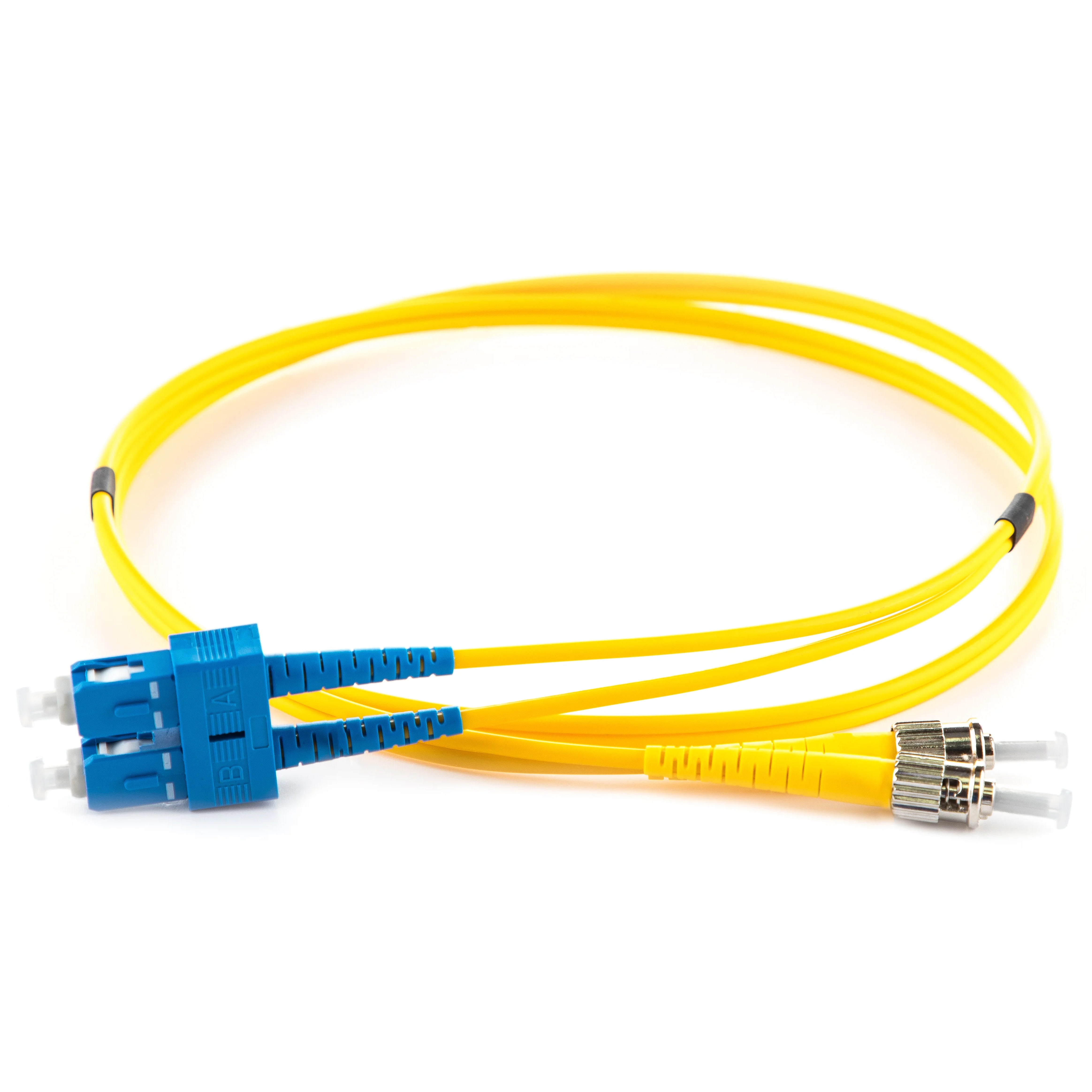 OS2 9/125 Singlemode Duplex SC-ST LSZH Fibre Patch Lead