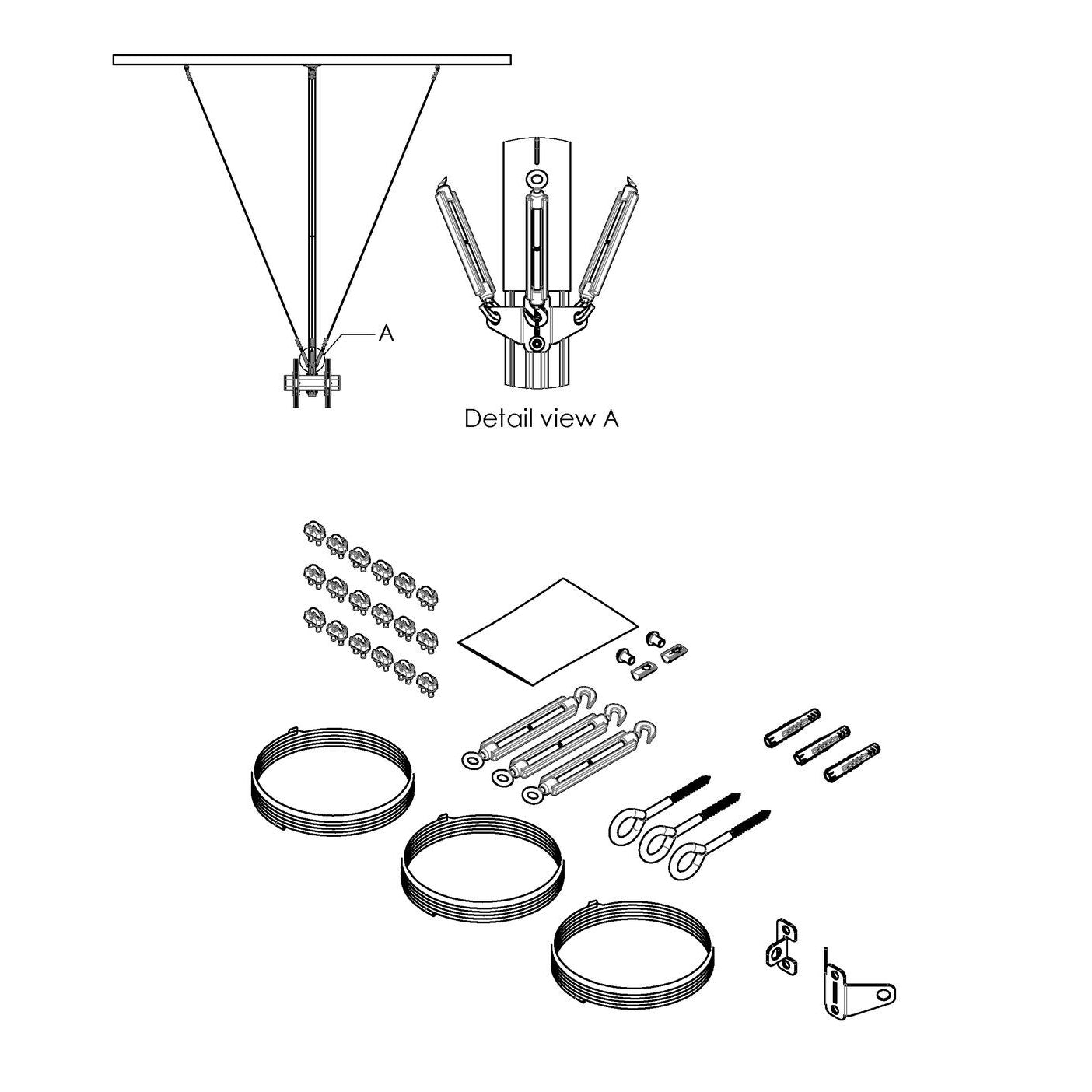 Vogel's PUA 9510 Stabilisation Kit PUC 24xx