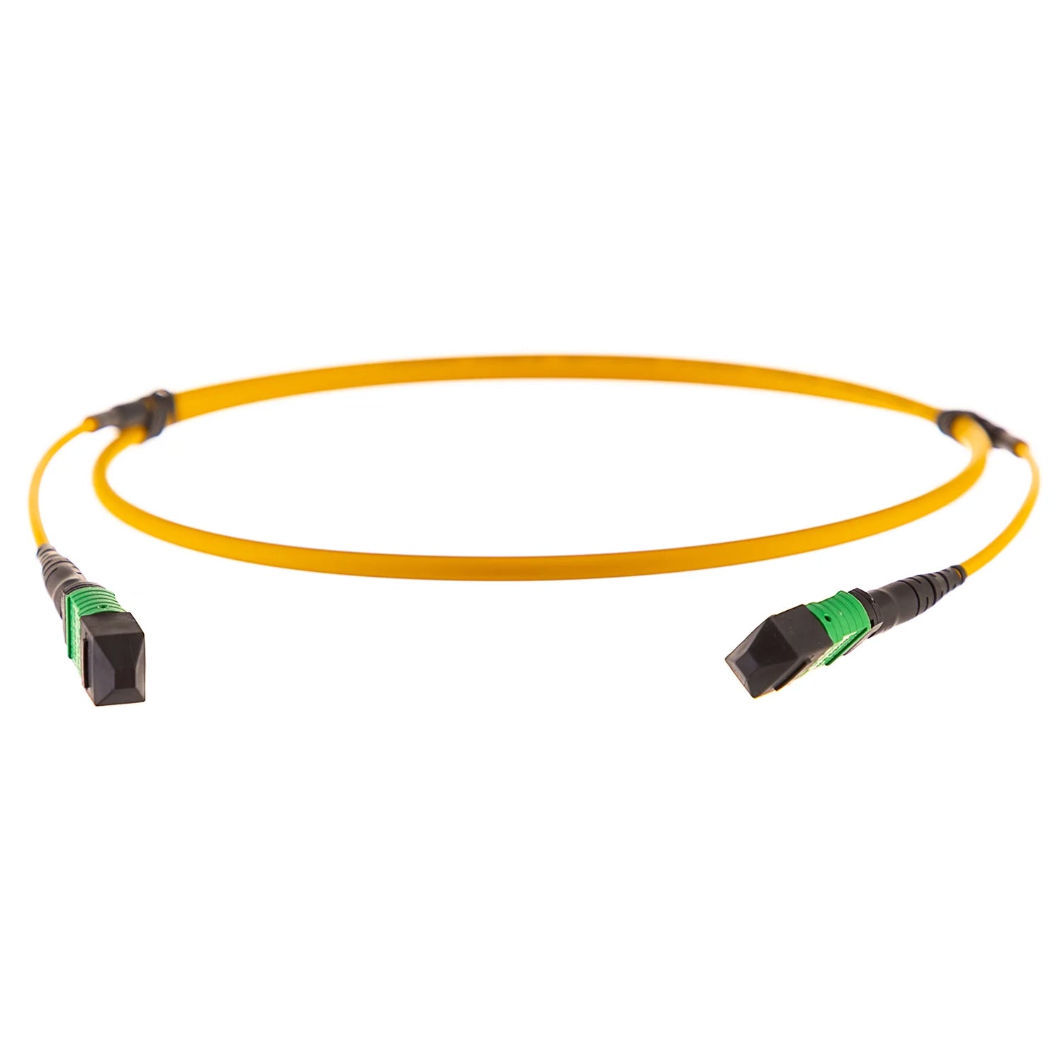 UK Made 12 Fibre OS2 Singlemode B2ca,s1,d1,a1 MTP Elite Trunk Cable Female-Female Yellow