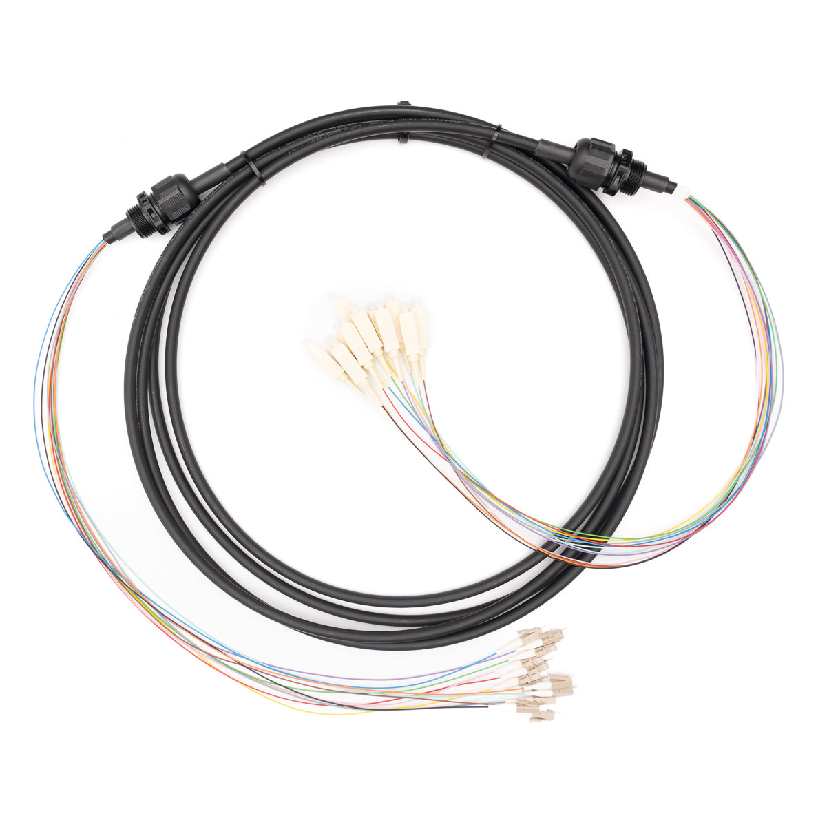 Pre-Terminated OM4 (50/125) Tight Buffered FC-FC LSZH Fibre Optic Cable