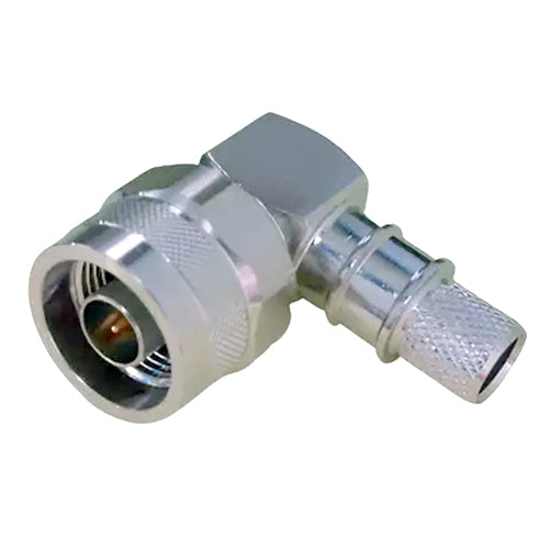 TC-400-NMH-RA-D N Male (Plug) Right Angle Connector For FBT-400, LMR-400, TCOM-400 and T-RAD-400 Cable