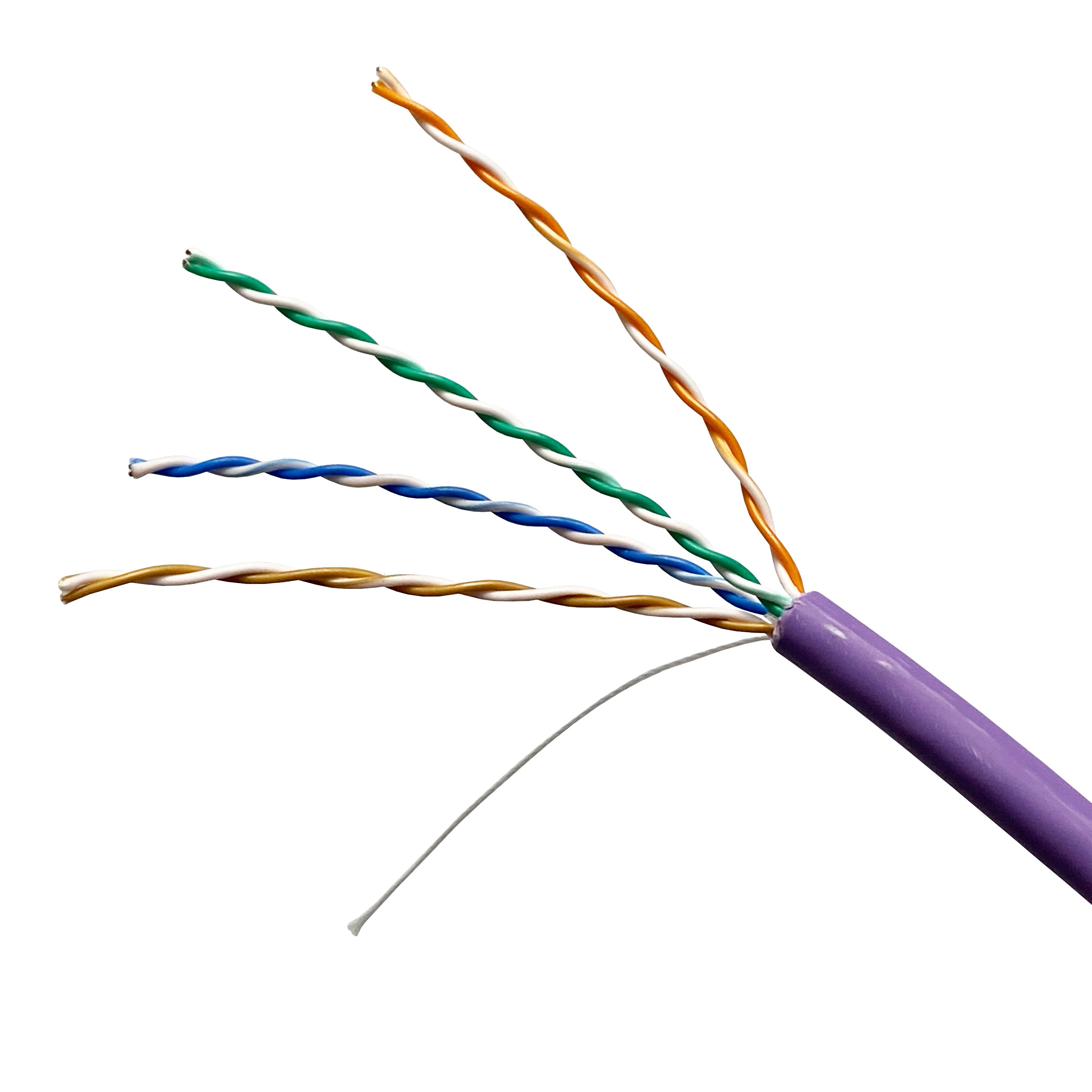 Violet Cable Intelligence Cat5e 100MHz 4-Pair UTP LSZH Dca-s2,d2,a1 Solid Copper Cable 100m