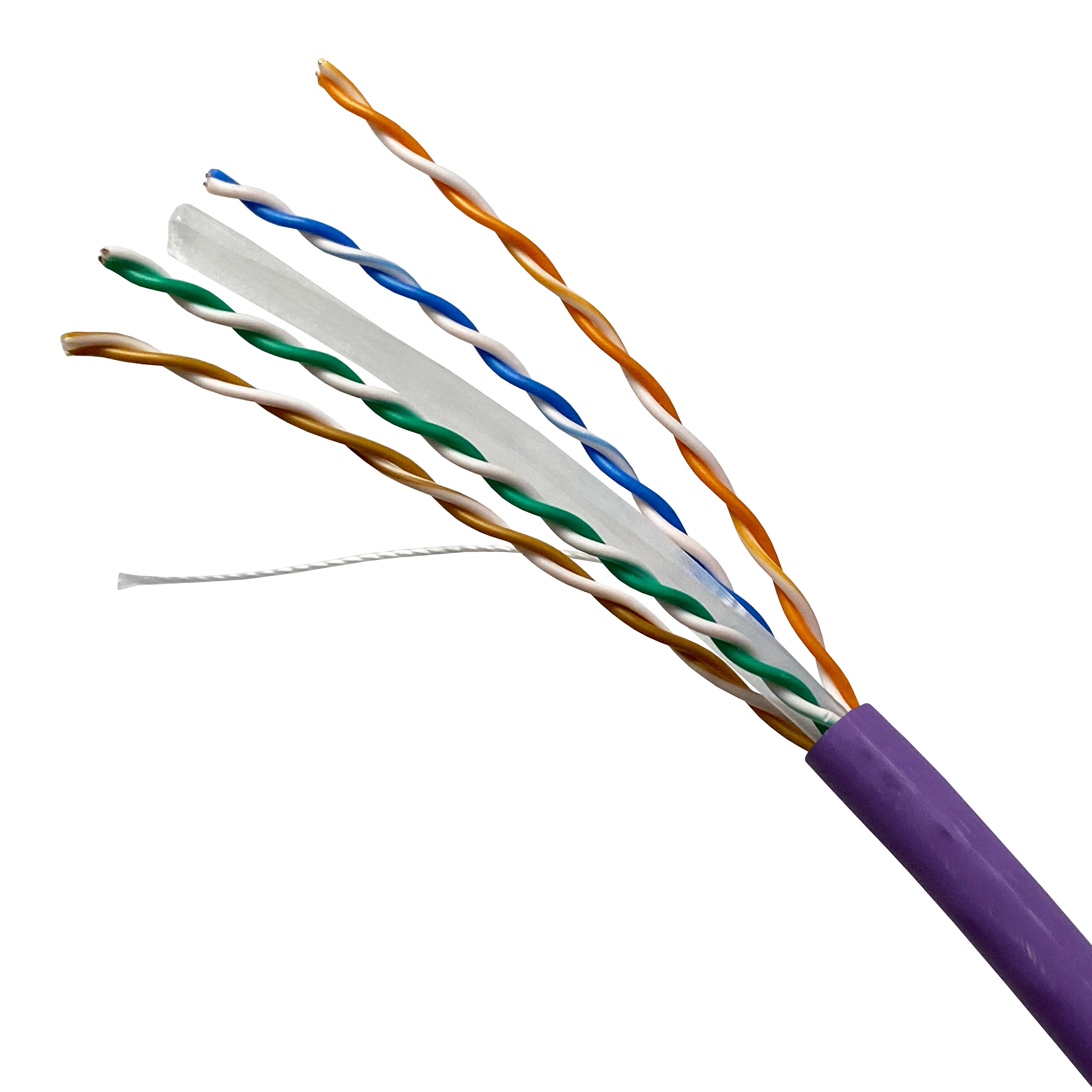 Violet Cable Intelligence Cat6 250MHz 4-Pair UTP LSZH Dca-s2,d2,a1 Solid Copper Cable 305m