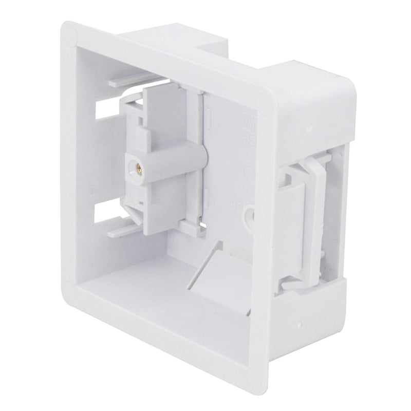 Connectix Single Gang Dryline Back Box 32mm Deep White