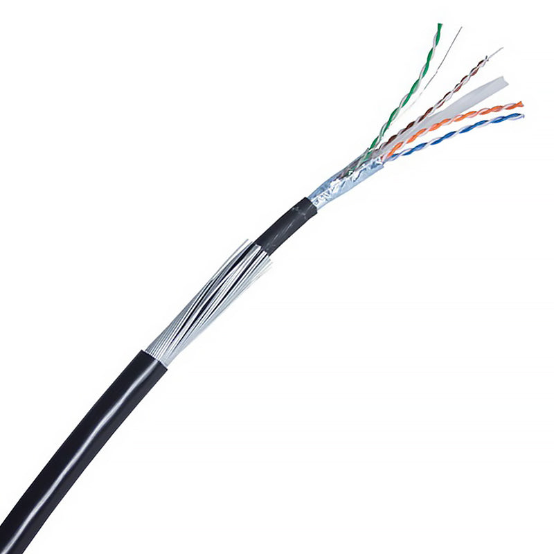 Black Cat6 FTP LDPE Fca SWA Solid External Cable (Per Metre)